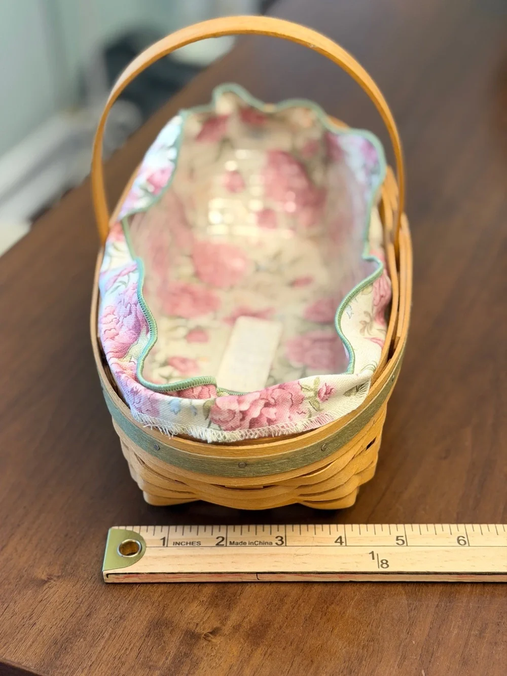 Longaberger Basket 2001 May Series Peony with Liner